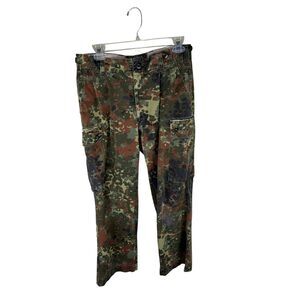 Vintage Flecktarn Camo Pants Mens 28 Green Camouflage German Army Military 28x27
